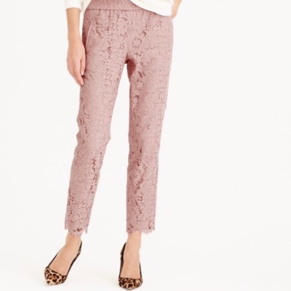 J Crew Floral Lace Pants